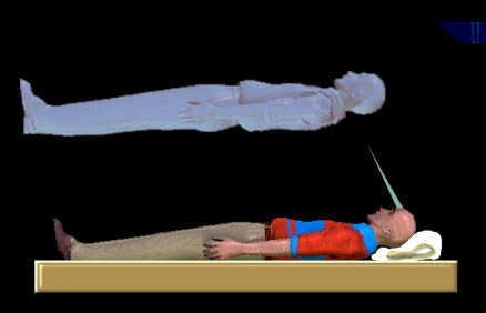 Artist's Image depicting Out of Body Experience